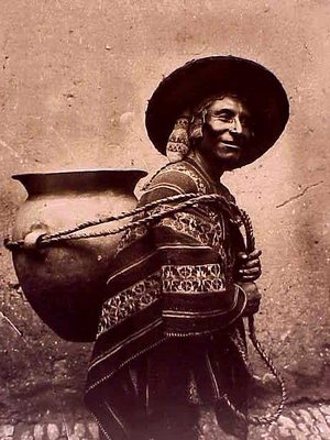 Porteador indigena de Chicha. 